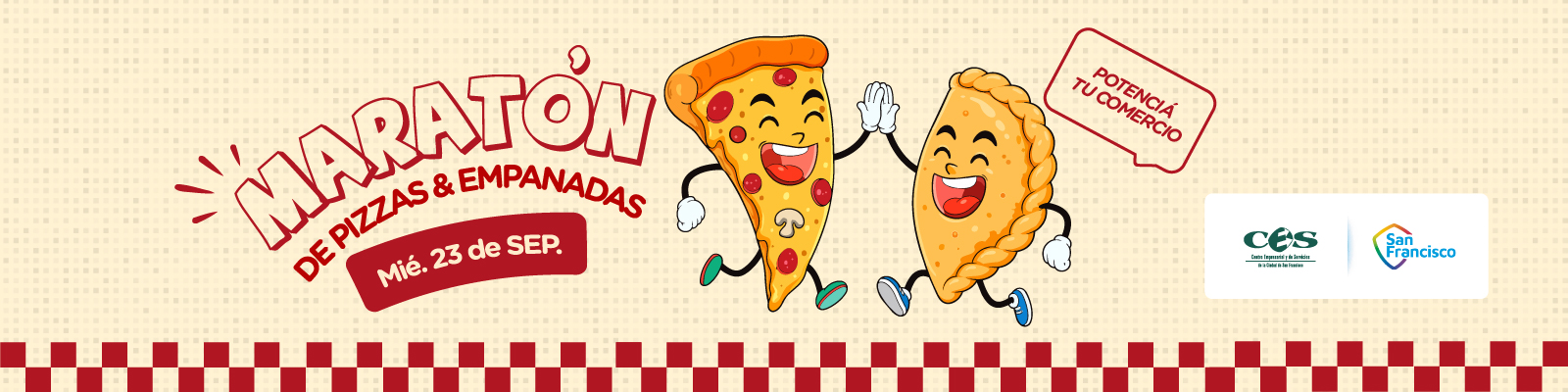 Maratón de pizzas y empanadas